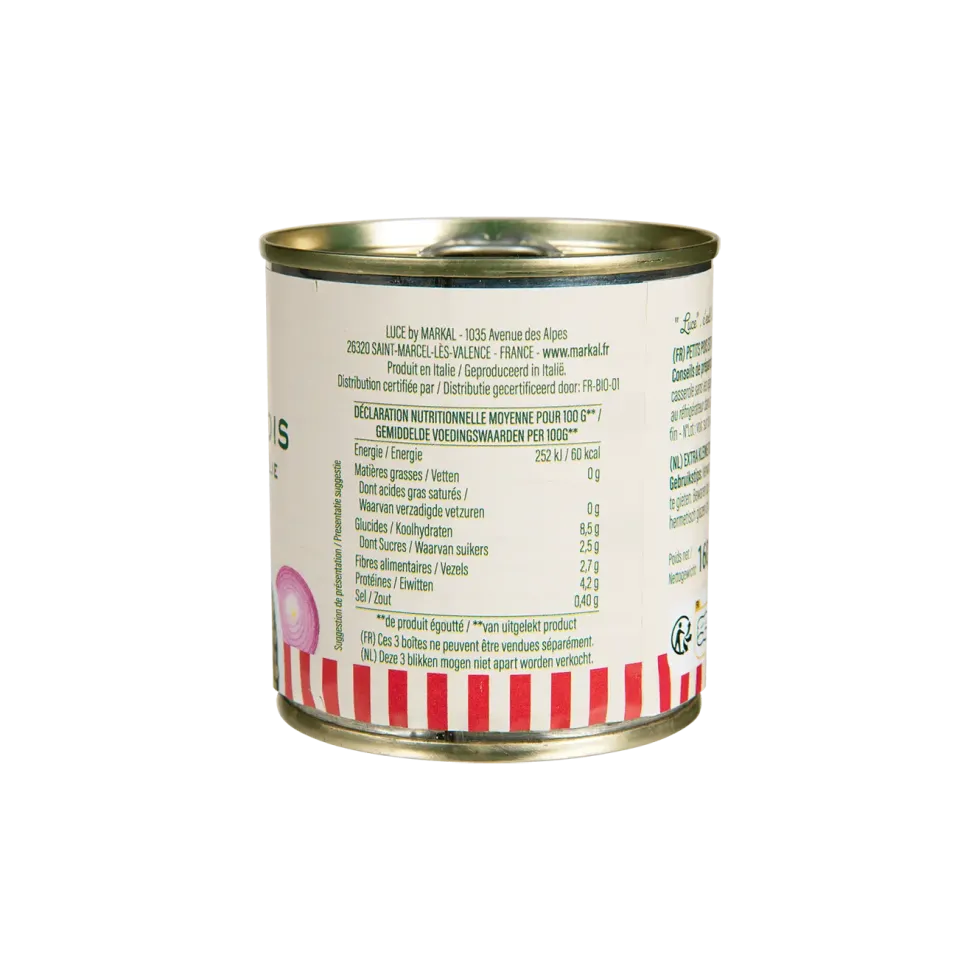 Petit pois bio Luce - 3 x 200 g
