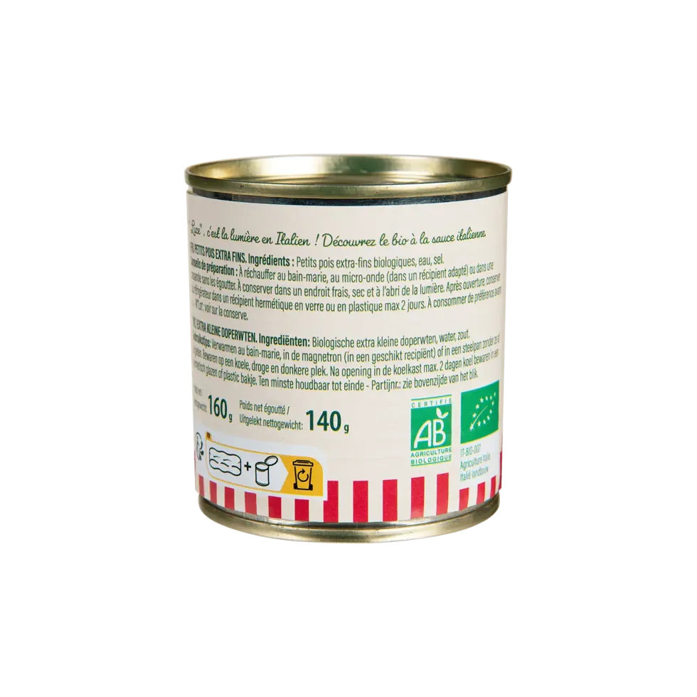 Petit pois bio Luce - 3 x 200 g