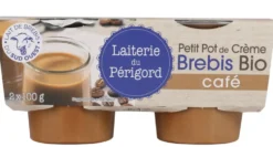 Petit pot de crème brebis bio au café Laiterie du Périgord - 2 x 100 g