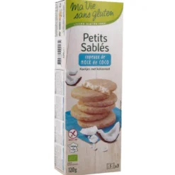 Petits sablés coco bio en boîte de 120 g