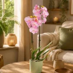 Phalaenopsis ou Orchidée Papillon 2 branches pot D.12 cm