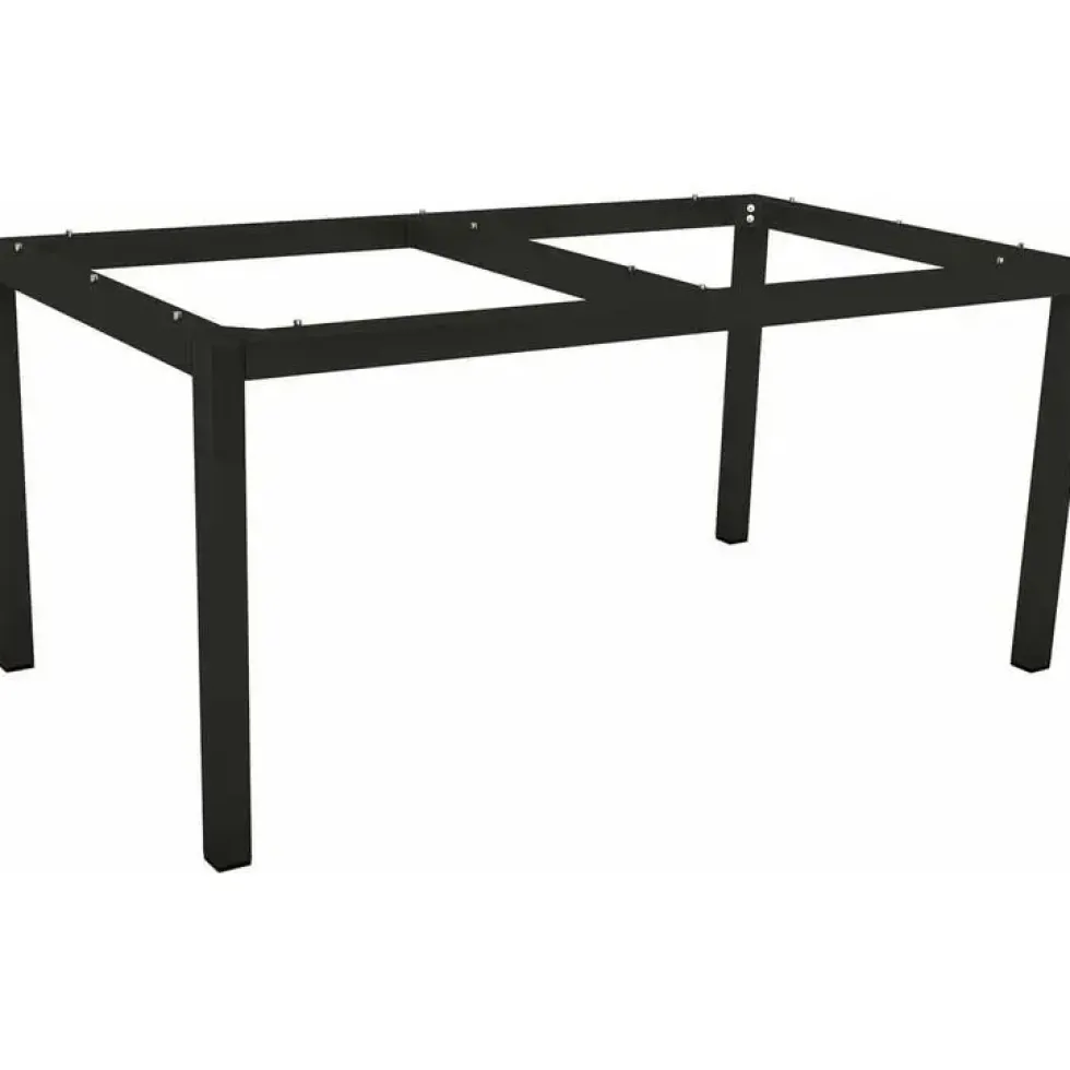 Pied de table coloris noir en aluminium Stern - 130 x 80 x 13 cm