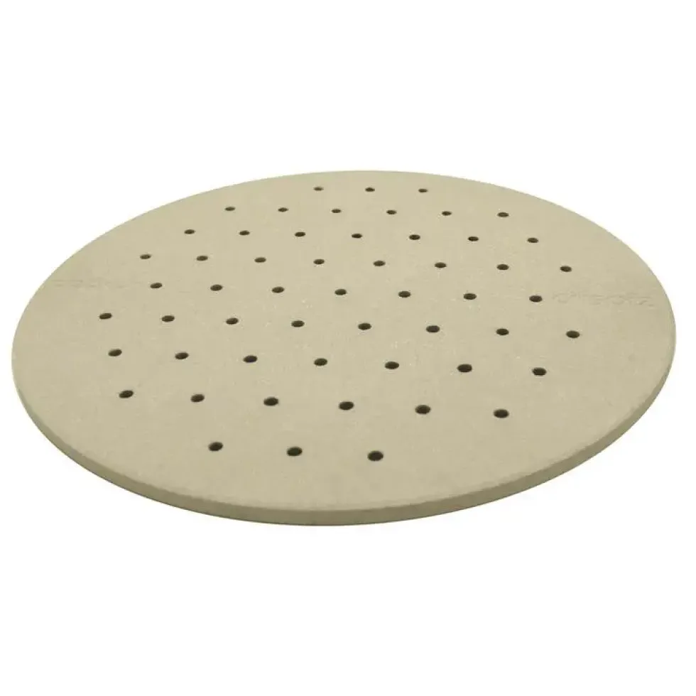 Pierre à pizza coloris beige en cordiérite - 40 x 40 x 3,5 cm