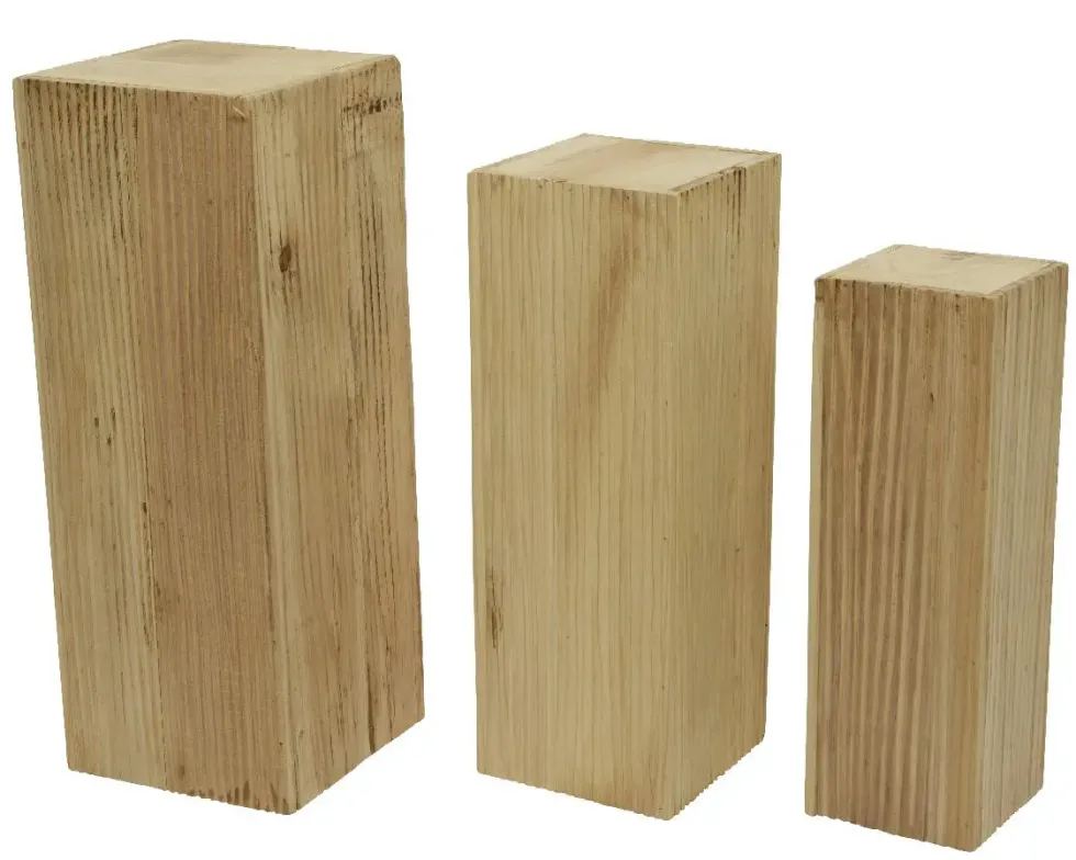 Pilier en bois de paulownia T1 - 30 x 30 x H 80 cm