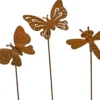 Pique de jardin extérieur coloris marron en fer - 13 x 0,5 cm