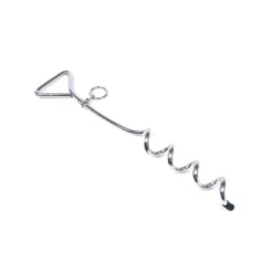 Piquet d'attache chien tire bouchon 45cm