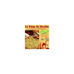 Pizza 3 fromages bio surgelée La Pizza du Moulin - 350 g