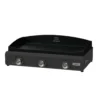 Plancha gaz Amalia Pro 375 noire Le Marquier - L 77 x P 55 x H 25 cm