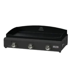 Plancha gaz Amalia Pro 375 noire Le Marquier - L 77 x P 55 x H 25 cm