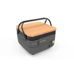 Plancha Nomad au gaz coloris noir en acier Forge Adour Nomad - 33,5 x 33,5 x 21,5 cm