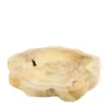 Plateau en bois de teck naturel - Ø 29 x H 4 cm