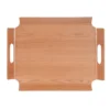 Plateau "no angle" coloris marron en bois de bambou - 39,5 x 28,5 cm
