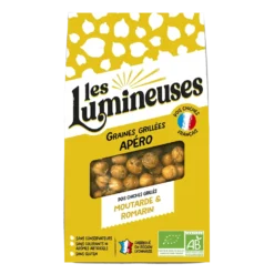 Pois chiches grillés bio apéro moutarde et romarin Les Lumineuses - 90 g