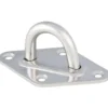 Pontet en inox sur platine losange Ø 8 cm