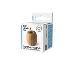Porte brosse à dents coloris beige en bambou