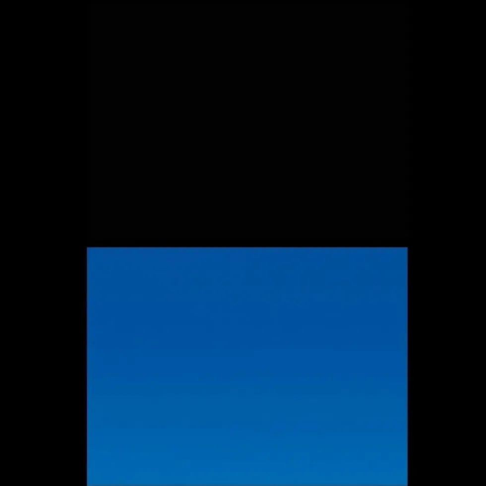 Poster aquatique noir/bleu AQUA NOVA modèle L - dimensions 100x50 cm