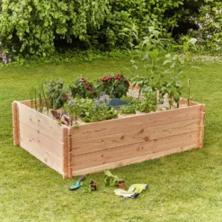 Potager composteur en bois Mon Petit Potager Keyhole moyen modèle - 170 x 120 x 48 cm