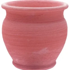 Pot Basic Umbria en terre cuite coloris clair. Ø 25 x 25 cm