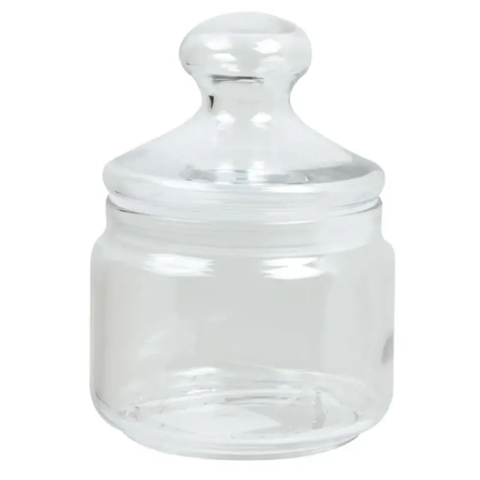 Pot bonbonnière coloris transparent en verre Ah Table - 0,5 L