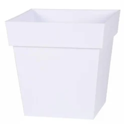 Pot carre Toscane Blanc L32 x l32 x H32