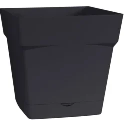 Pot carre Toscane Gris anthracite L17,4 x l17,4 x H17