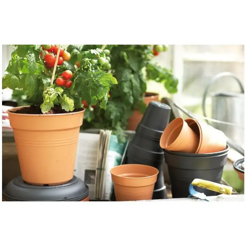 Pot 35cm Green Basics Elho noir