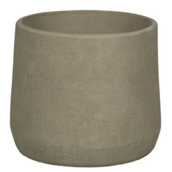 Pot coloris gris en terre recyclée - Ø 30 x 26 cm