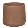 Pot coloris rouge en terre recyclée - Ø 30 x 26 cm