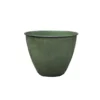 Pot coloris vert en métal recyclé Carama - 16 x 16 x 1 cm