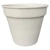 Pot conique en métal recyclé coloris crème Upcycle Conique - Ø 20,5 x H 18 cm