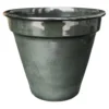 Pot conique en métal recyclé coloris gris océan vif Upcycle Conique - Ø 18,5 x H 16 cm