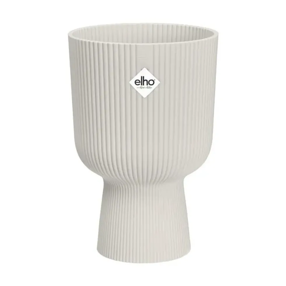 Pot coupe blanc soie Elho vibes fold - Ø 14 cm