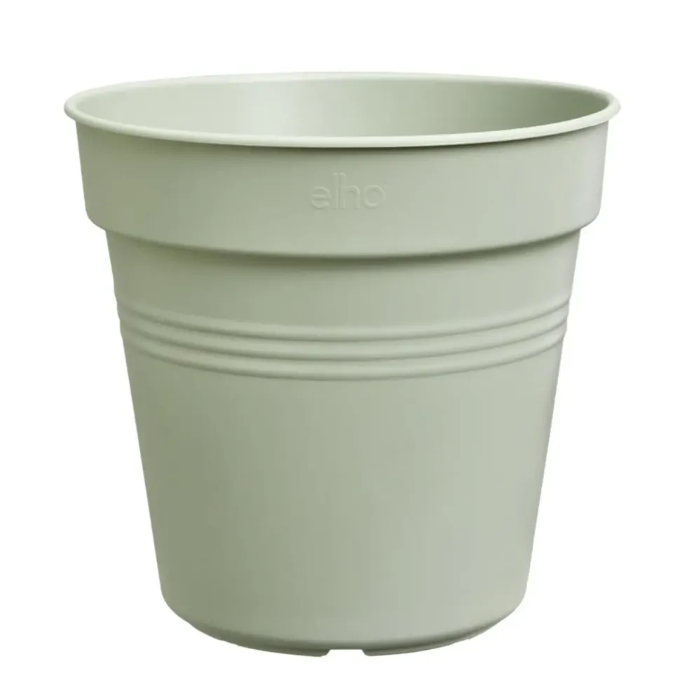 Pot de culture en polypropylène vert pierre Elho Green basics - Ø 30 x H 27,7 cm