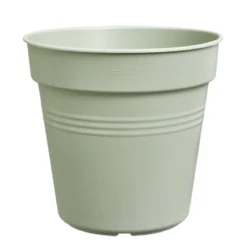 Pot de culture en polypropylène vert pierre Elho Green basics - Ø 15 x H 13,9 cm