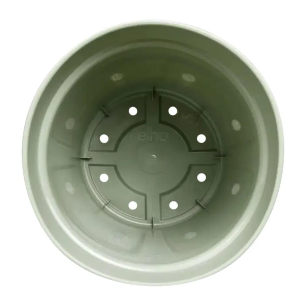 Pot de culture en polypropylène vert pierre Elho Green basics - Ø 21 x H 19,3 cm