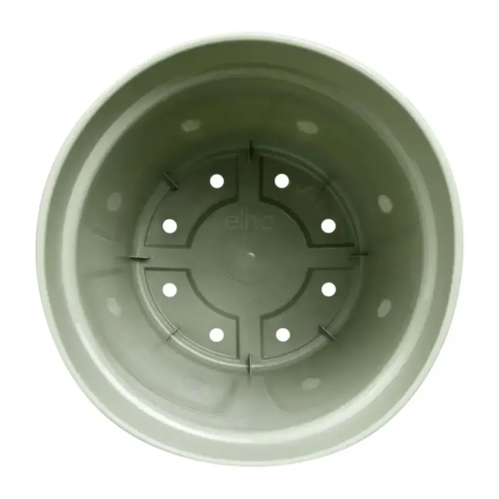 Pot de culture en polypropylène vert pierre Elho Green basics - Ø 21 x H 19,3 cm