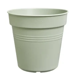 Pot de culture en polypropylène vert pierre Elho Green basics - Ø 35 x H 32,2 cm