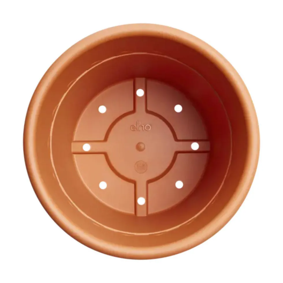 Pot en plastique recyclé Terra Elho Algarve Cilindro - Ø 29,2 x H 24,6 cm