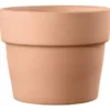 Pot en terre cuite claire Deroma Perfetto White - Ø 50 x H 38,9 cm