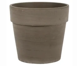 Pot en terre cuite coloris basalt Calima - Ø 24 x H 22 cm