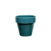 Pot horticole émaillé de 0,9 L coloris bleu Ø 14 x H 12 cm