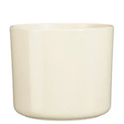 Pot rond coloris beige en céramique Fedor Mica Decorations - 20 x Ø 22,5 cm