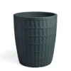 Pot rond en plastique coloris anthracite Veca Tyle - Ø 80 cm