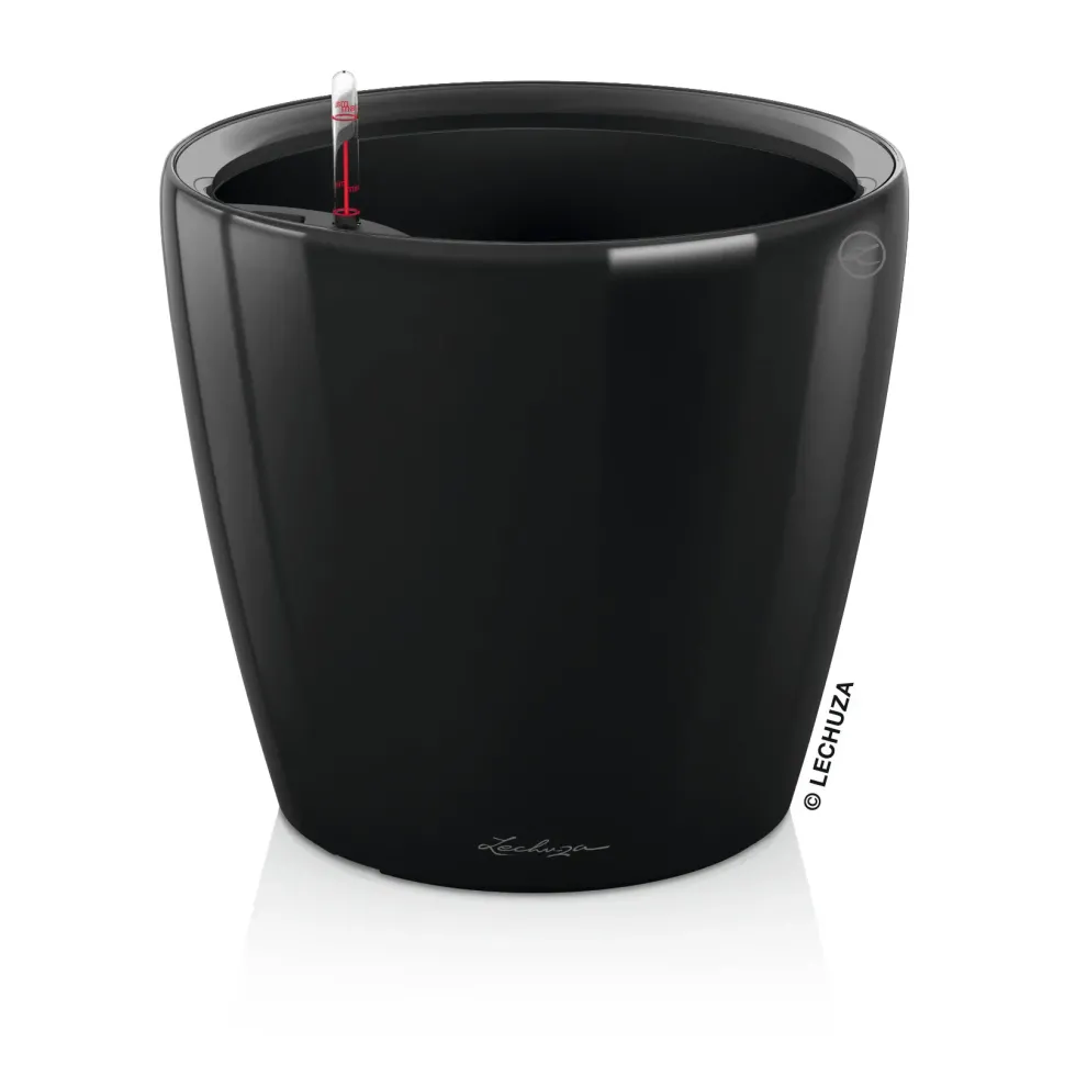 Pot à réserve d'eau Classico coloris noir en plastique - Ø 43,5 x 39,5 cm