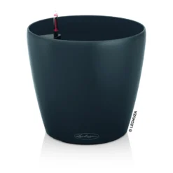 Pot à réserve d'eau Classico Gris ardoise Ø.35 x H.33 cm