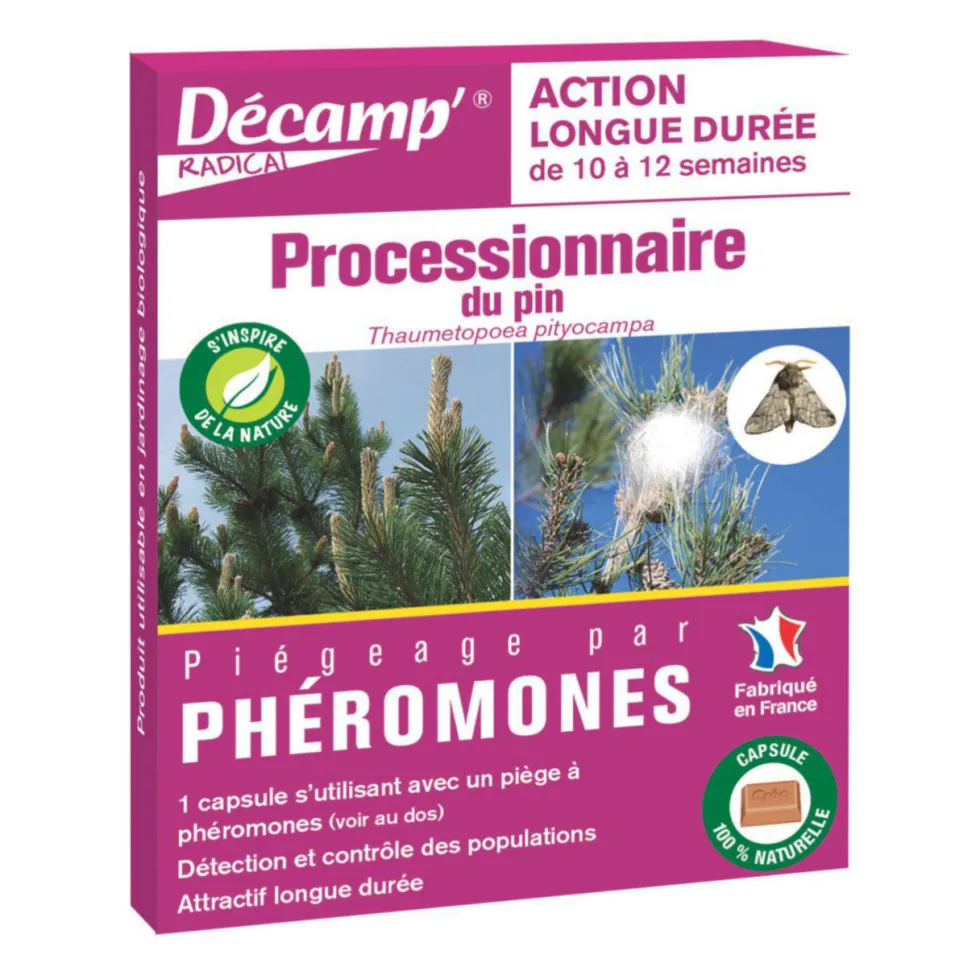 Processionnaire du pin phéromone action 3 mois Décamp - 1 capsule
