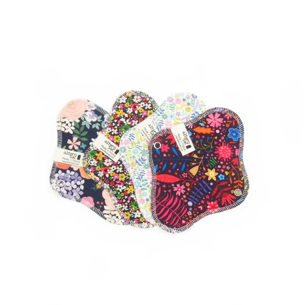 Protège slip en coton Bio lavable Alterosac - 16 x 19 cm
