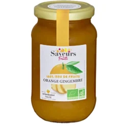 Préparation bio 100 % fruits orange gingembre Saveurs Attitudes - 310 g