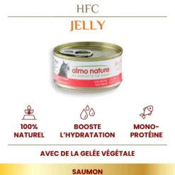 Pâtée pour chat HFC Jelly au saumon Almo Nature - 70 g