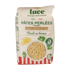 Pâtes perlées demi-complètes bio Piombi - 500 g